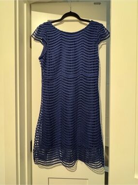 Francesca's Collections Navy Blue Crochet Midi Dress *NWT*